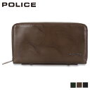 POLICE ポリス 長財布 メンズ ラウンドファスナー 本革 SPAZZOLA BIG LONG WALLET ダーク ネイビー ブラウン グリーン PA-7...