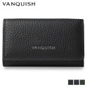 【最大1000円OFFクーポン配布中】 VANQUISH ヴァンキッシュ キーケース メンズ 本革 L字ファスナー KEY CASE ブラック ネイビー ダーク..