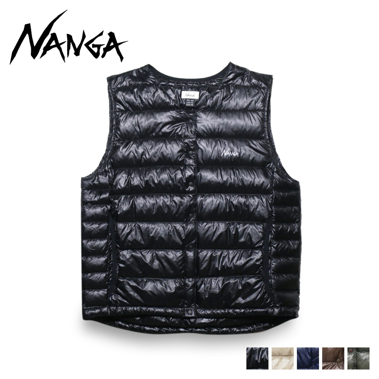 【最大1000円OFFクーポン】 NANGA ナンガ インナーダウン ダウンベスト レディース INNER DOWN VEST ブラック ネイビー ベージュ カーキ ブラウン 黒