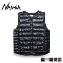 ナンガ NANGA インナーダウン ダウンベスト レディース INNER DOWN VEST ブラック ネイビー ベージュ カーキ ブラウン 黒