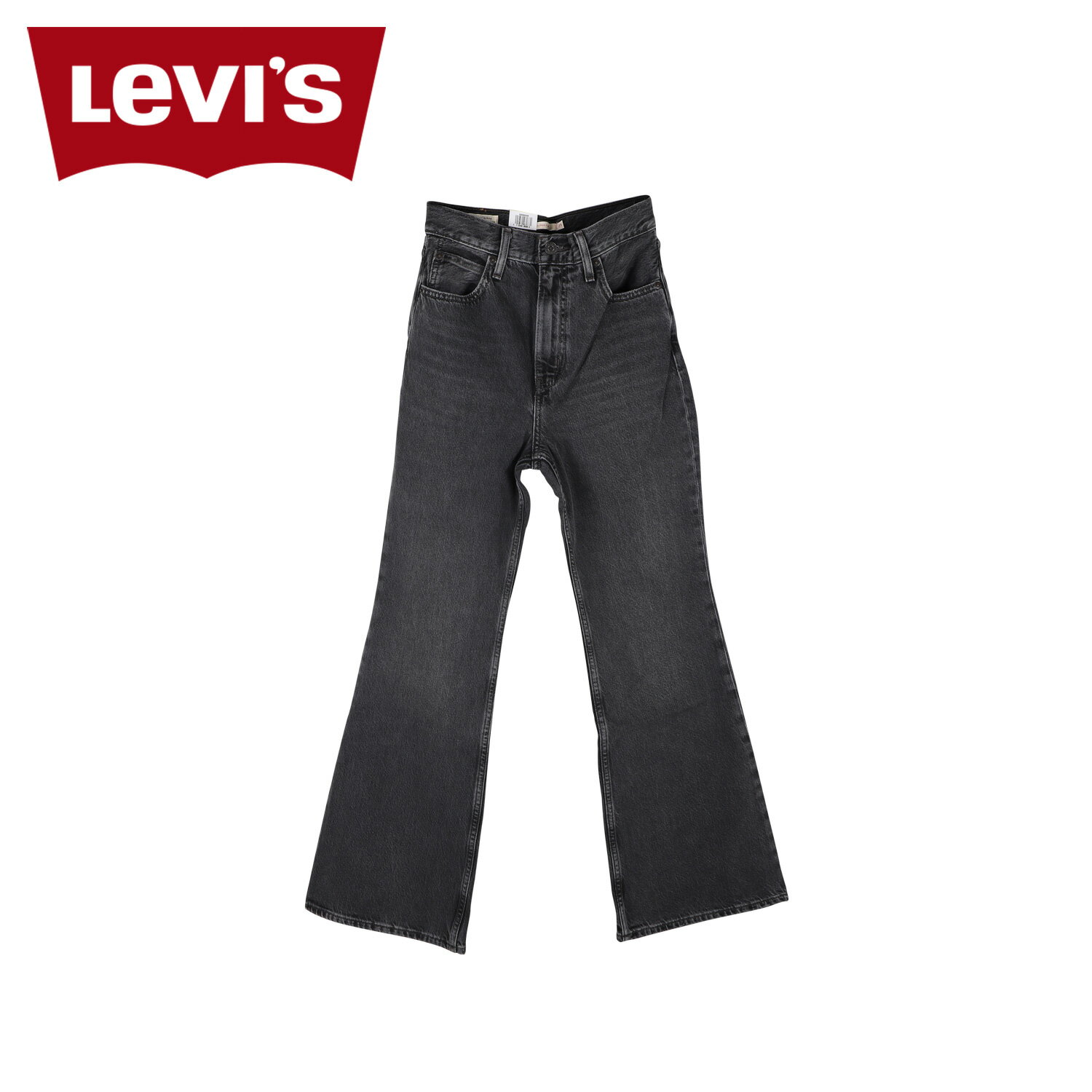 【最大1000円OFFクーポン配布中】 LEVIS リーバイス デニム ジーンズ ハイフレア レディース 70S HIGH FLARE SUCH A DOOZIE ブラック 黒 A0899-0005のサムネイル