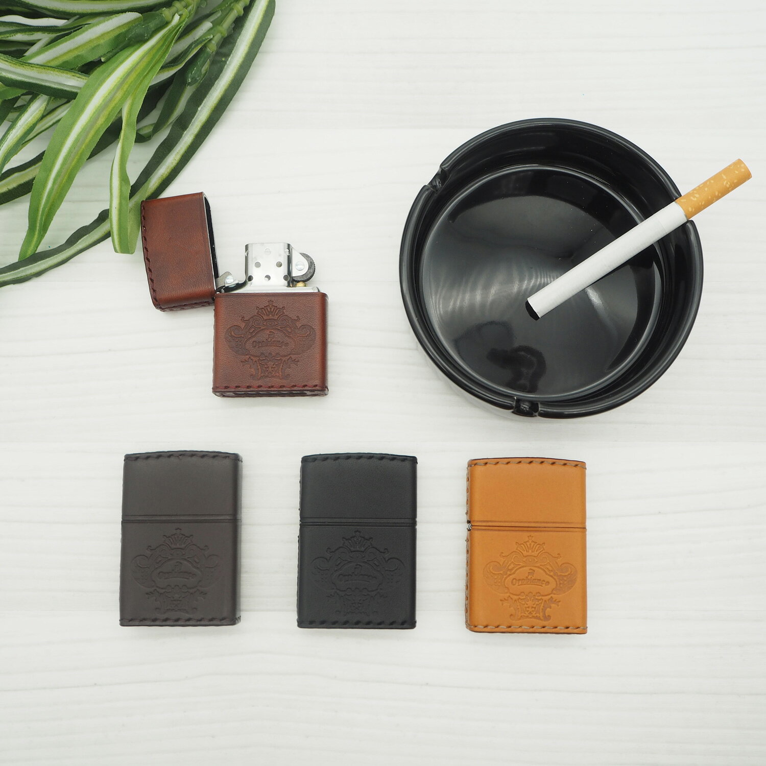 Orobianco オロビアンコ ライター オイル ZIPPO ジッポ メンズ レディース 革巻き ...