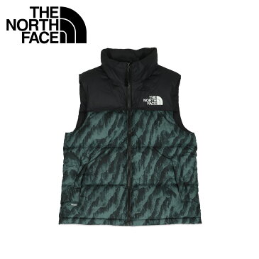 THE NORTH FACE ノースフェイス ダウンベスト アウター レトロ ヌプシ ダウン メンズ PRINTED 1996 RETRO NUPTSE VEST ダークグリーン NF0A5IX5