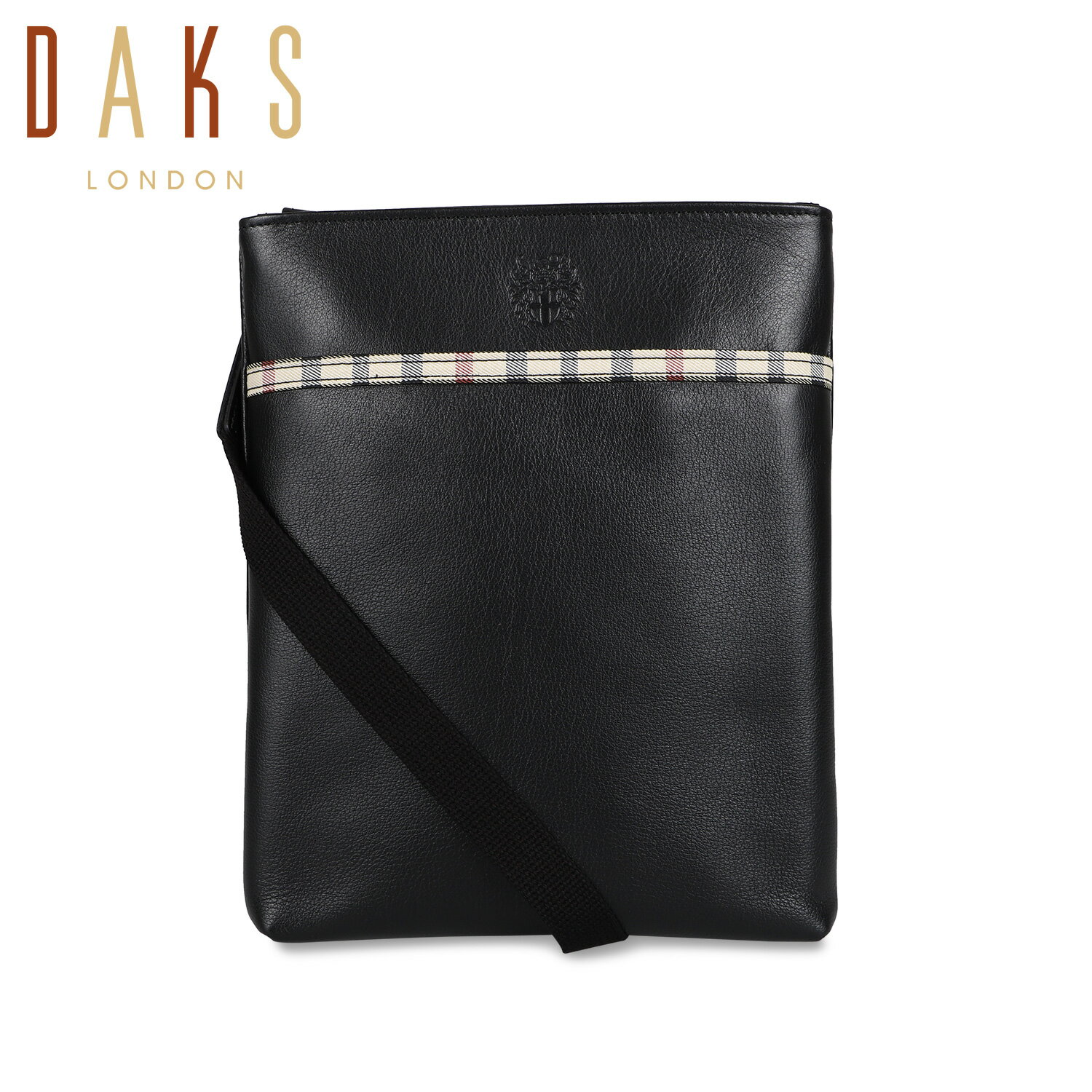 【最大1000円OFFクーポン発行中】 ダックス DAKS ショルダーバッグ メンズ 本革 斜め掛け 小さめ SHOULDER BAG ブラック 黒 DA39525