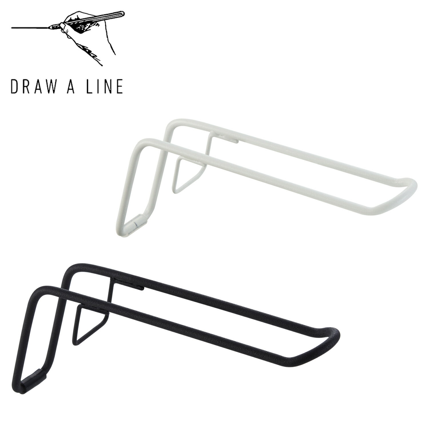 DRAW A LINE ドローアライン フック ハンガー ハンガーA 011 Hanger A 横専用 つっぱり棒 伸縮棒 壁 引っかけ 穴開けない D-HAA