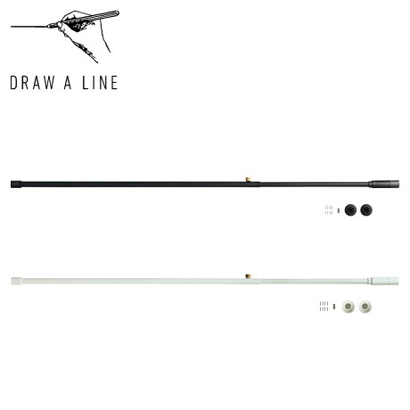 ドローアライン DRAW A LINE つっぱり棒 伸縮棒 ものほし竿 洗濯物干し テンションロッド 115cm 001 Tension Rod A 縦横両用 強力 収納 室内 D-A