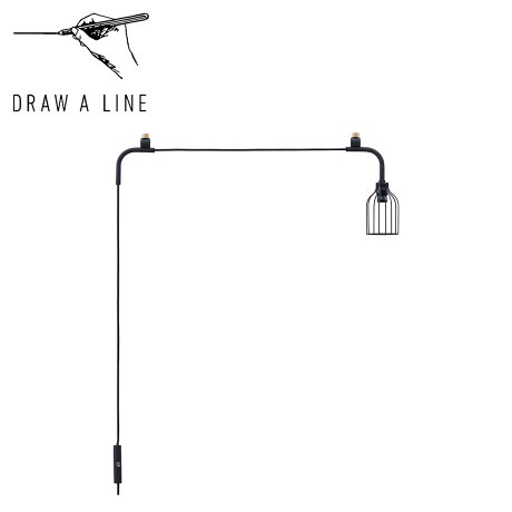 ドローアライン DRAW A LINE ランプ 関節照明 ライト つっぱり棒 照明器具 ランプB 002 Tension Rod B 専用 008 Lamp B LED対応 アンティーク D-LB