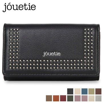 【最大1000円OFFクーポン】 jouetie ジュエティ キーケース レディース 5連 小銭入れ付き L字ファスナー MICRO STUDS KEY CASE ブラック アイボリー ネイビー カーキ ブラウン キャメル ワイン ダーク グリーン パープル ピンク シルバー ゴールド 黒 JUT-80900W