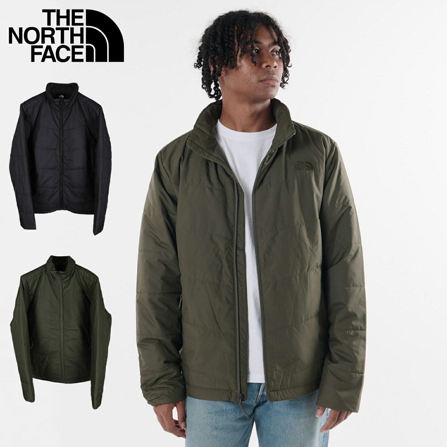 THE NORTH FACE ノースフェイス ジャケット 中綿 アウター メンズ JUNCTION INSULATED JACKET ブラック カーキ 黒 NF0A5GDC