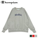 【最大1000円OFFクーポン配布中】 Champion MoMA チャンピオン モマ スウェット トレーナー クルーネック スウェットシャツ メンズ レディース CREWNECK SWEATSHIRT グレー レッド グリーン