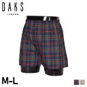 ダックス DAKS トランクス 下着 インナー アンダーウェア メンズ 前開き 天二本ゴム M-L メンズ下着 男性 TRUNKS ネイビー ベージュ 0159...