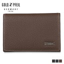 GOLD PFEIL ゴールドファイル カードケース 名刺入れ 定期入れ メンズ 本革 CARD CASE ブラック ネイビー ダーク ブラウン 黒 GP24485