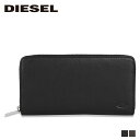 DIESEL ディーゼル 財布 長財布 メンズ レディース ラウンドファスナー 本革 HISSU 24 ZIP WALLET ブラック ブラウン 黒 X08423-P0685