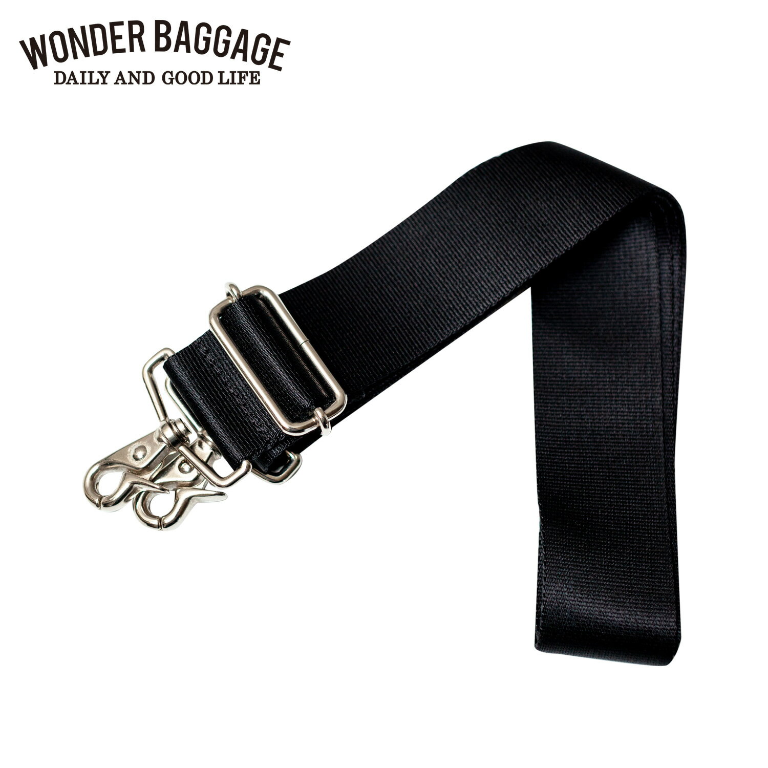 WONDER BAGGAGE ワンダーバゲージ ショルダーベルト 単品 X-pacシリーズ専用 SHOULDER BELT ブラック 黒 WB-NM132