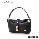 LA BAGAGERIE ラ バガジェリー ショルダーバッグ クロコ型押し 2way レディース ブラック グレー ネイビー レッド 黒 B62-12-24SC 母の日