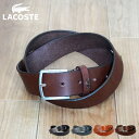 レザーベルト LACOSTE ラコステ ベルト レザーベルト メンズ 本革 BELT ブラック ネイビー ブラウン 黒 LB82580