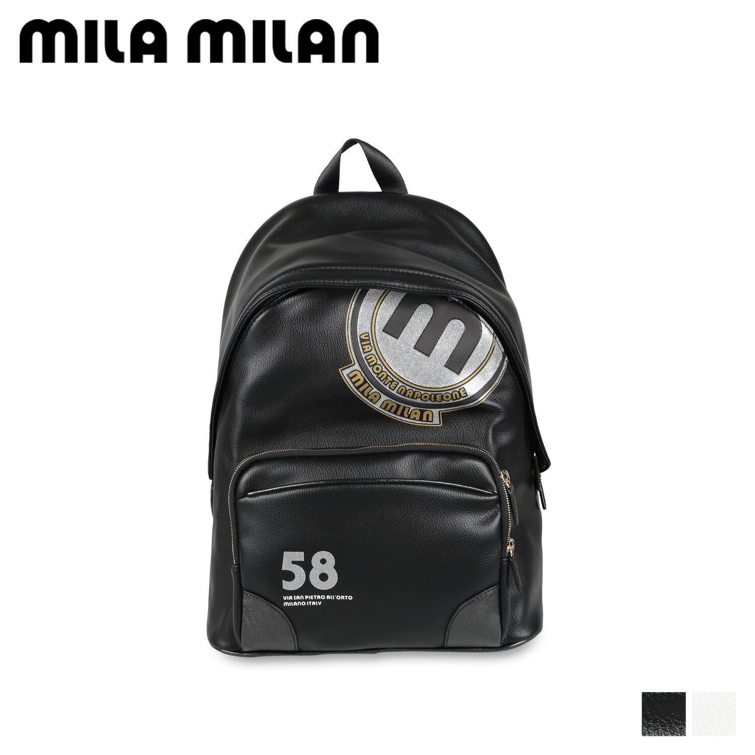 ミラ・ミラン mila milan リュック バックパック バッグ バビラ メンズ レディース 撥水 大容量 BABYLA RUCKSACK ブラック ホワイト 黒 白 251701