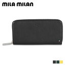 ミラ・ミラン mila milan 財布 長財布 ピスタ メンズ レディース ラウンドファスナー 本革 PISTA ブラック グリーン イエロー 黒 25462...