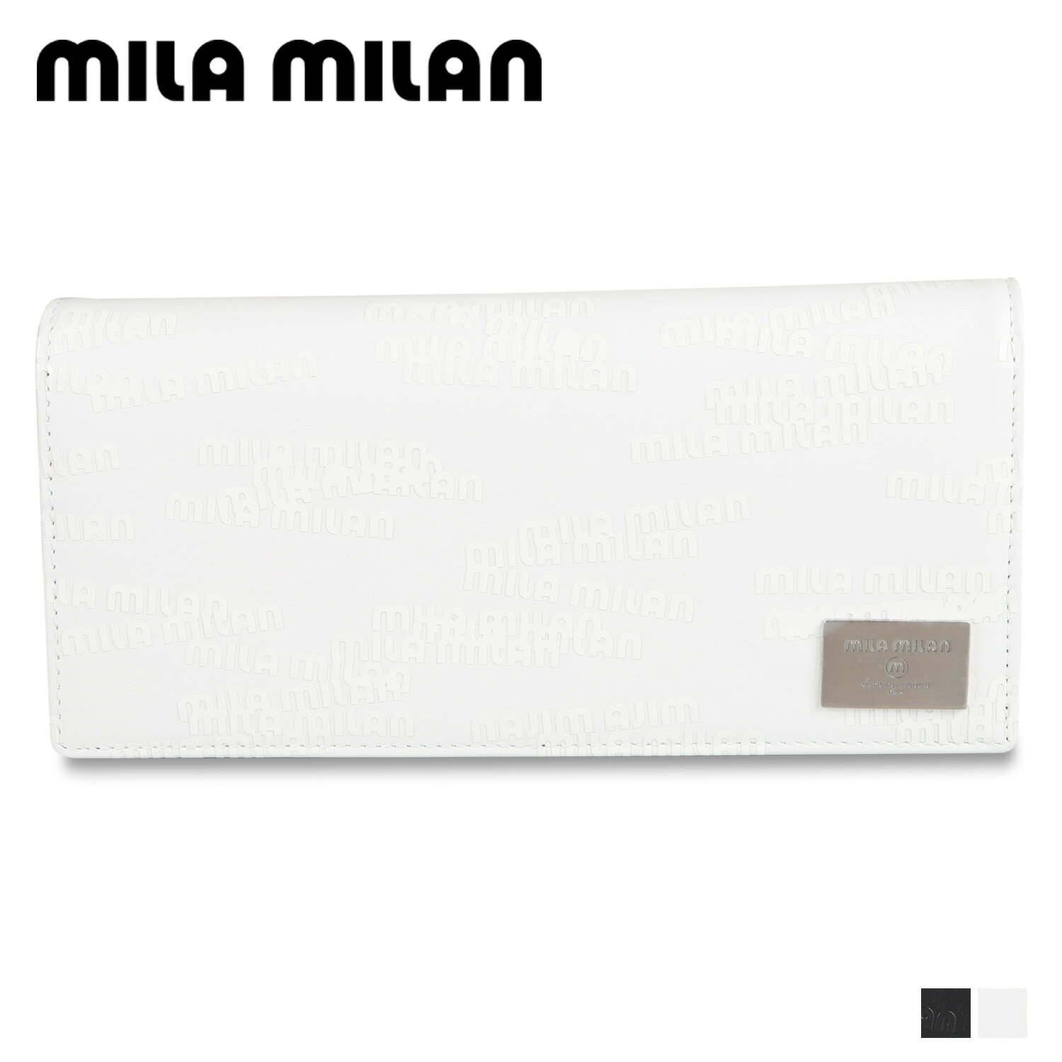 ミラ・ミラン mila milan 財布 長財布 ポルタ メンズ レディース 本革 PORTA ブラック ホワイト 黒 白 257603