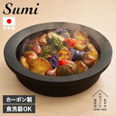 楽天シュガーオンラインショップ【最大1000円OFFクーポン配布中】 スミ Sumi 鍋 炭鍋 万能鍋 22cm IH対応 フッ素コーティング 耐熱 日本製 赤外線 SUMI NABEJAYS-AS-1001 アウトドア