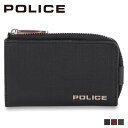 POLICE ポリス キーケース 小銭入れ コインケース メンズ L字ファスナー 5連 トレント TRENTO ブラック ワイン レッド グリーン 黒 PA-7...