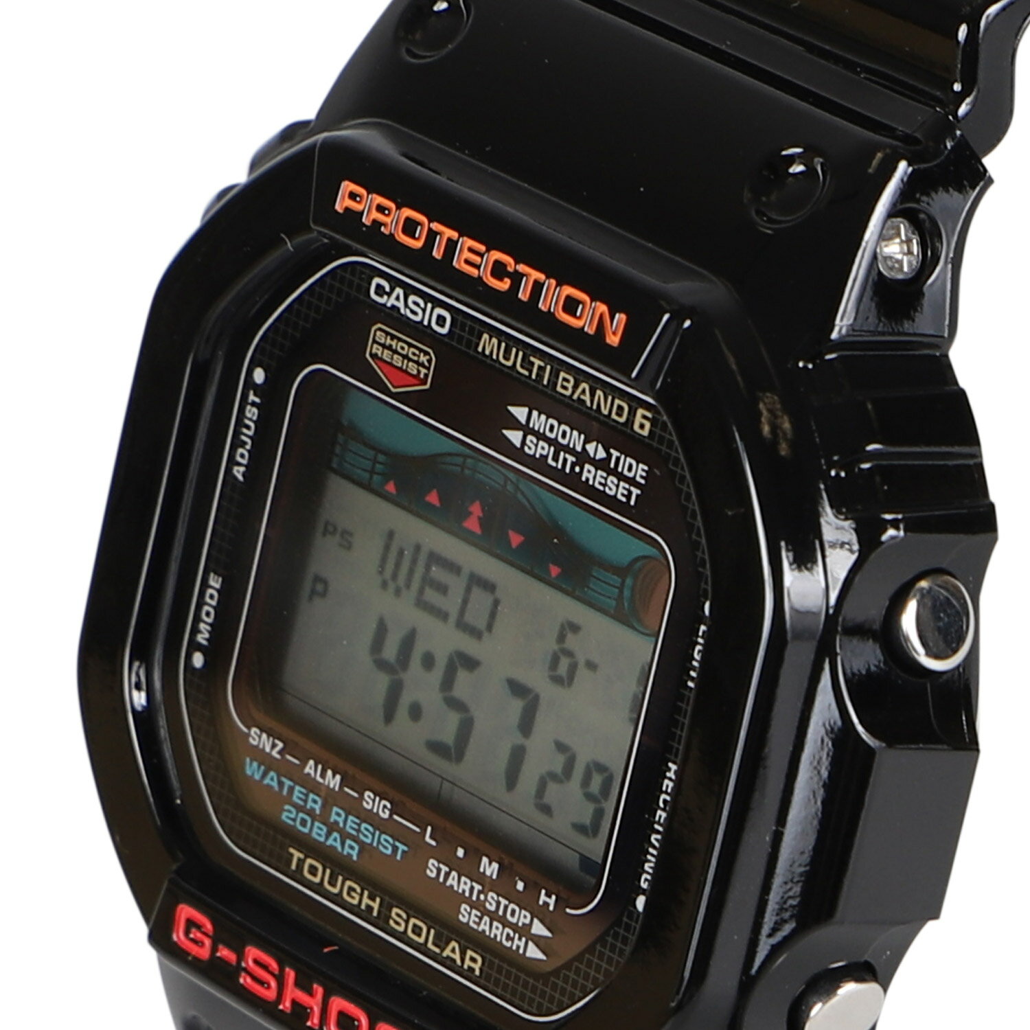 【最大1000円OFFクーポン】 CASIO カシオ G-SHOCK 腕時計 GWX-5600-1JF ソーラー 電波 G-LIDE GWX-5600 Series 防水 ジーショック Gショック G-ショック メンズ レディース ブラック 黒