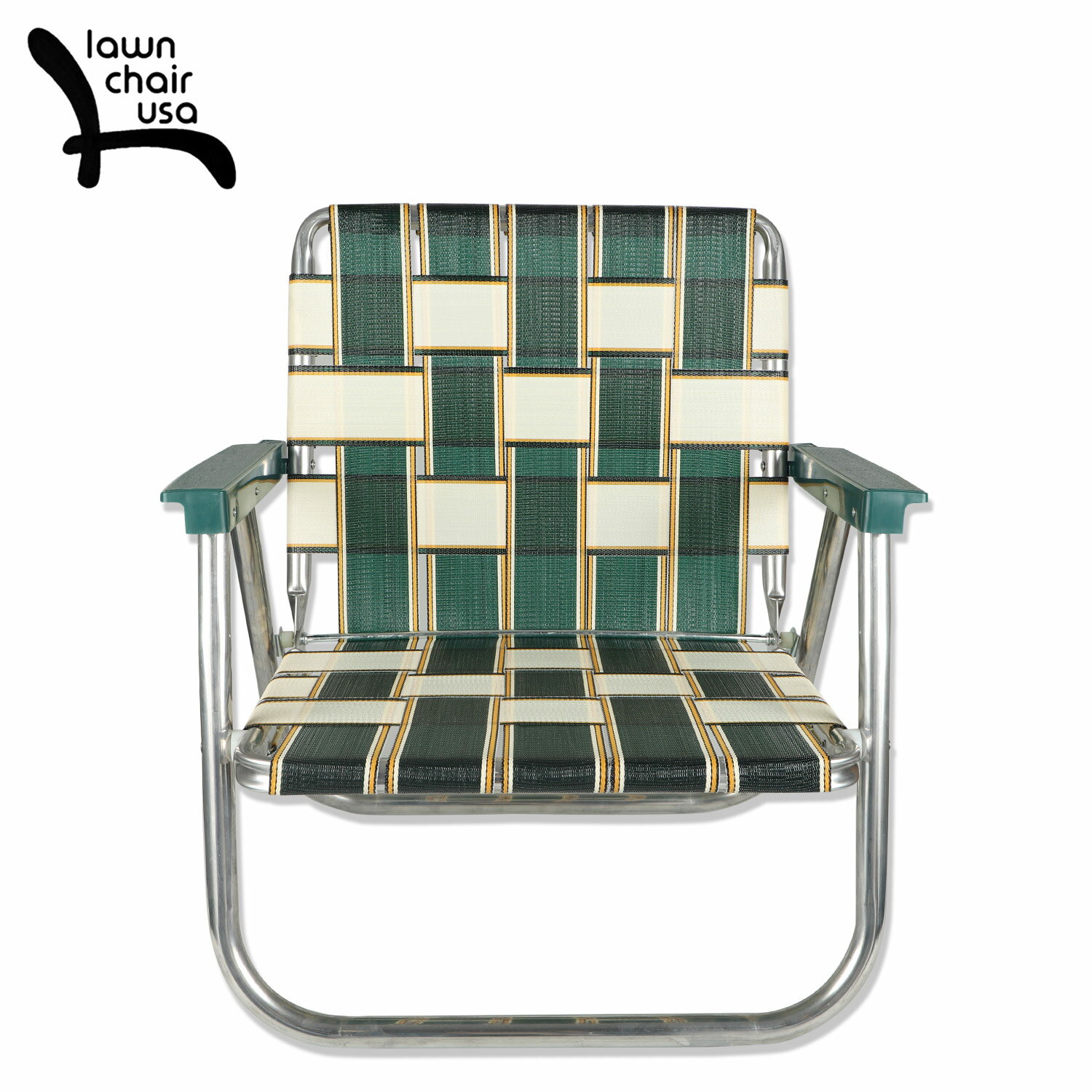 新品未使用 Lawn Chair ローンチェア ivory＋greenセット販売-