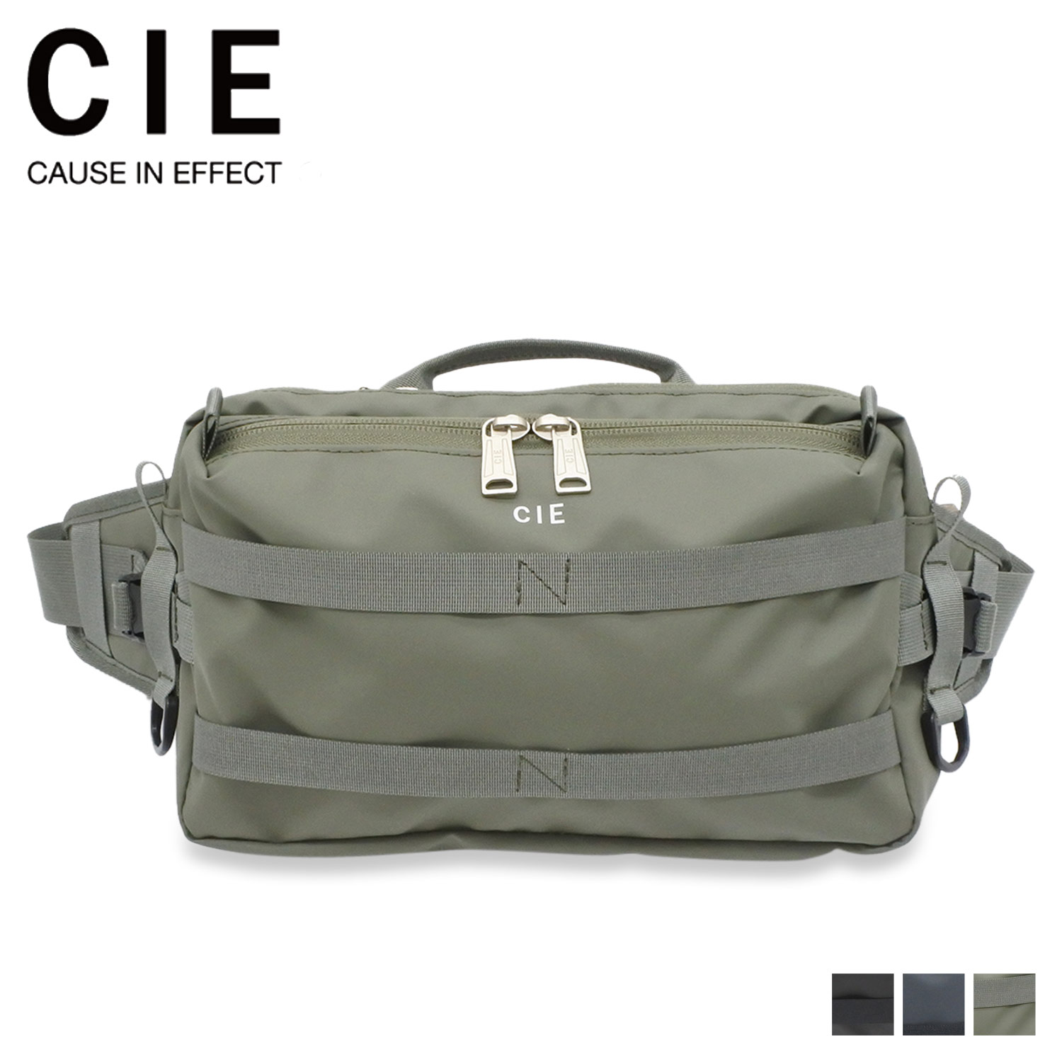 シー CIE ボディバッグ ショルダーバッグ スリング グリッド 3 メンズ レディース 防水 撥水 GRID-3 2WAY SLINGBAG ブラック ネイビーグレー オリーブ 黒 32057