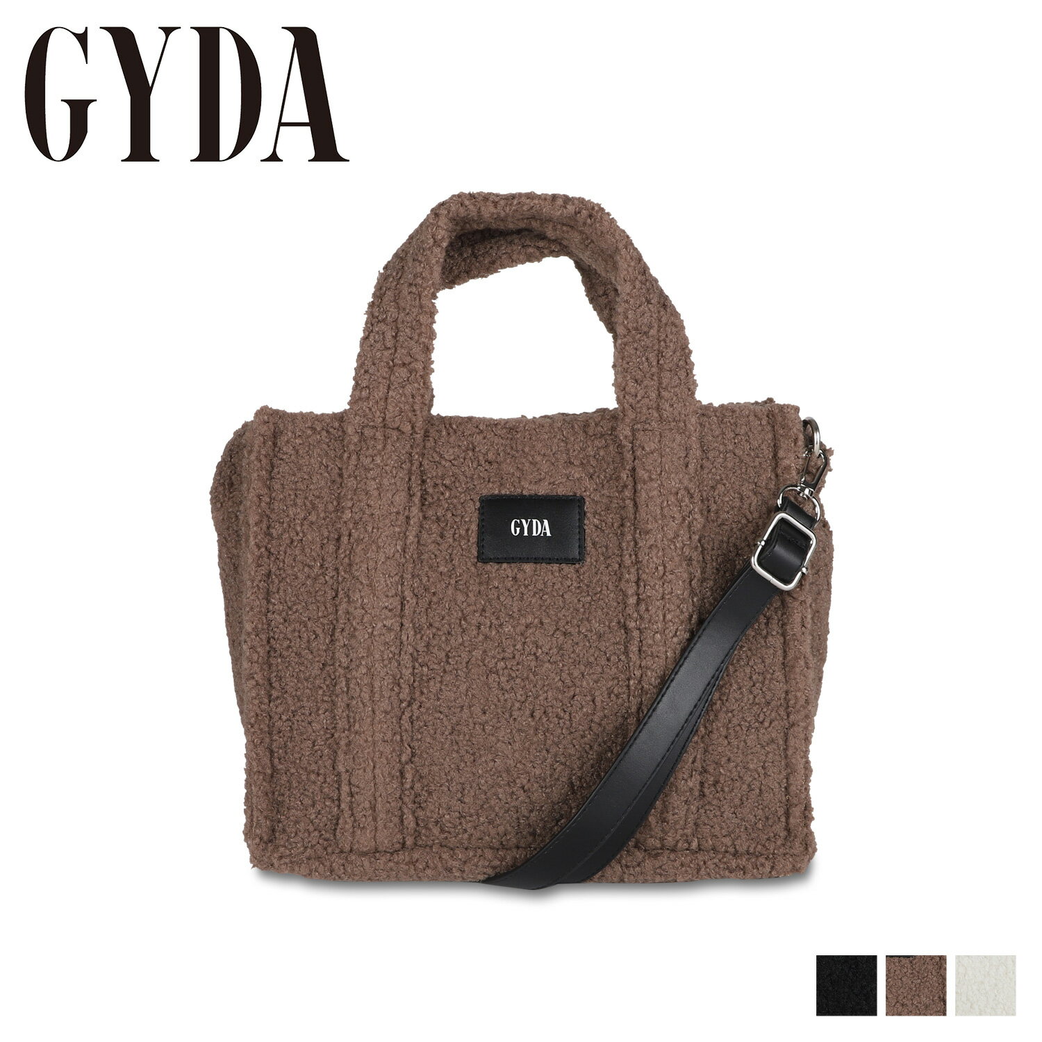 【最大1000円OFFクーポン配布中】 ジェイダ GYDA トートバッグ ショルダーバッグ レディース 2way 小さめ TOTE BAG BOA ブラック ブラウン アイボリー 黒 GY-B071のサムネイル