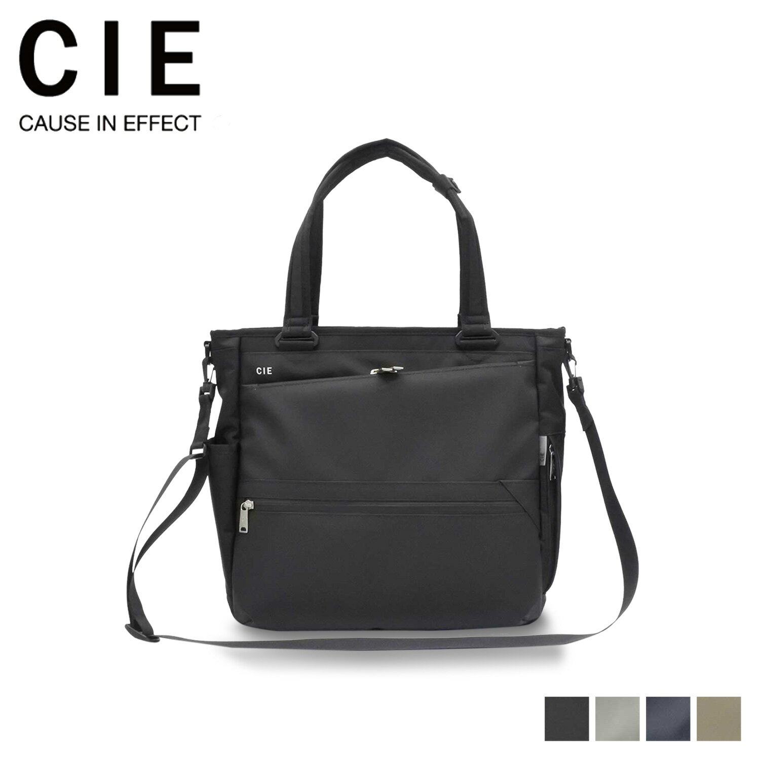 樂天商城 - シー CIE トートバッグ ショルダーバッグ メンズ レディース 2WAY VARIOUS TOTEBAG ブラック グレー ネイビー ベージュ 黒 021809 母の日