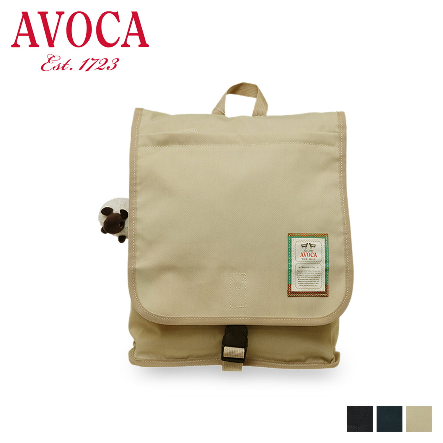 【最大1000円OFFクーポン配布中】 アヴォカ AVOCA リュック バッグ バックパック レディース 10L BACKPACK ブラック ネイビー ベージュ 黒 AC-002 母の日