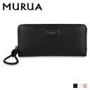 【最大1000円OFFクーポン配布中】 ムルーア MURUA 財布 長財布 ラウンド束入れ レディース ラウンドファスナー LONG WALLET ブラック ホワイト ベージュ 黒 白 MR-W1121