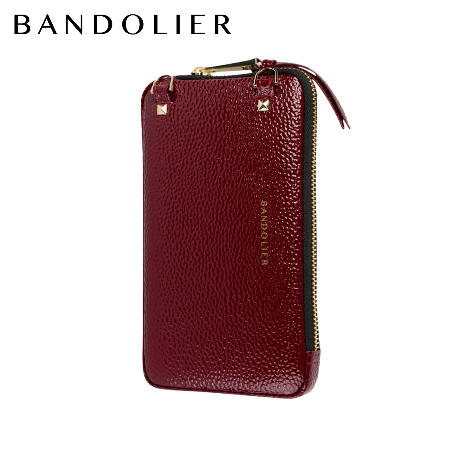 バンドリヤー BANDOLIER ポーチ スマホ 携帯 メンズ レディース EXPANDED BURGUNDY POUCH ワイン レッド 21GRA