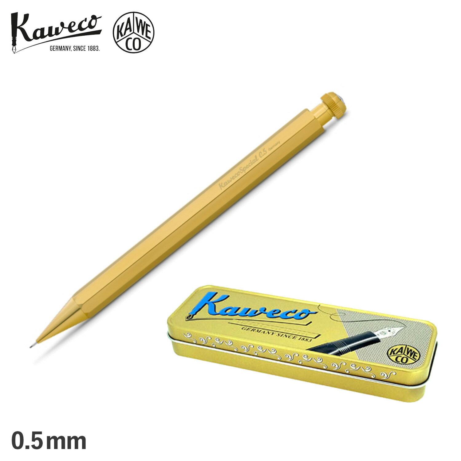 kaweco カヴェコ スペシャル ペンシル プラス シャーペン シャープペンシル 0.5mm カベコ SPECIAL PENCIL PLUS ゴールド PS-05BR