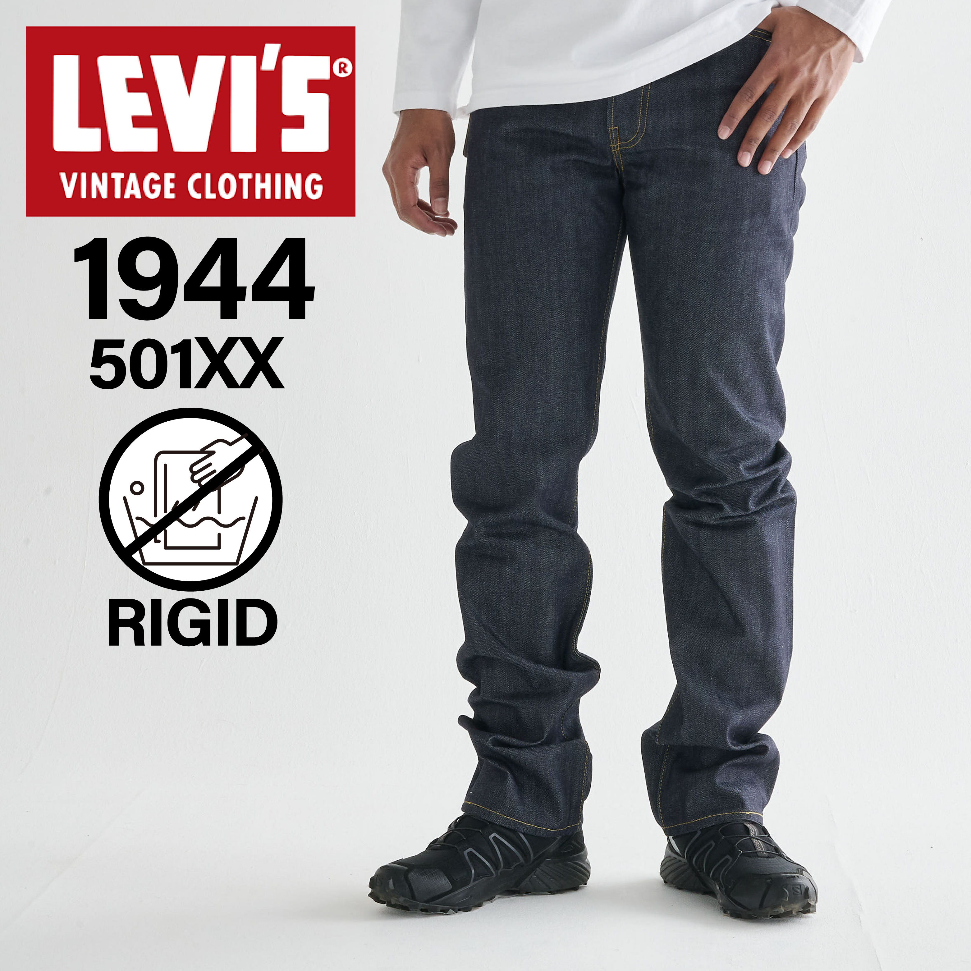 LEVIS VINTAGE CLOTHING リーバイス ビンテージ クロージング S501XX ジーンズ デニム パンツ ジーパン メンズ 復刻 赤耳 ストレート 大戦モデル リジッド 1944 501 JEANS インディゴ 44501-0088