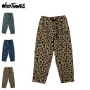 ワイルドシングス WILD THINGS パンツ プリントラックス メンズ PRINT LAX PANTS ブルー グリーン レオパード ヒョウ柄 WT24036AD