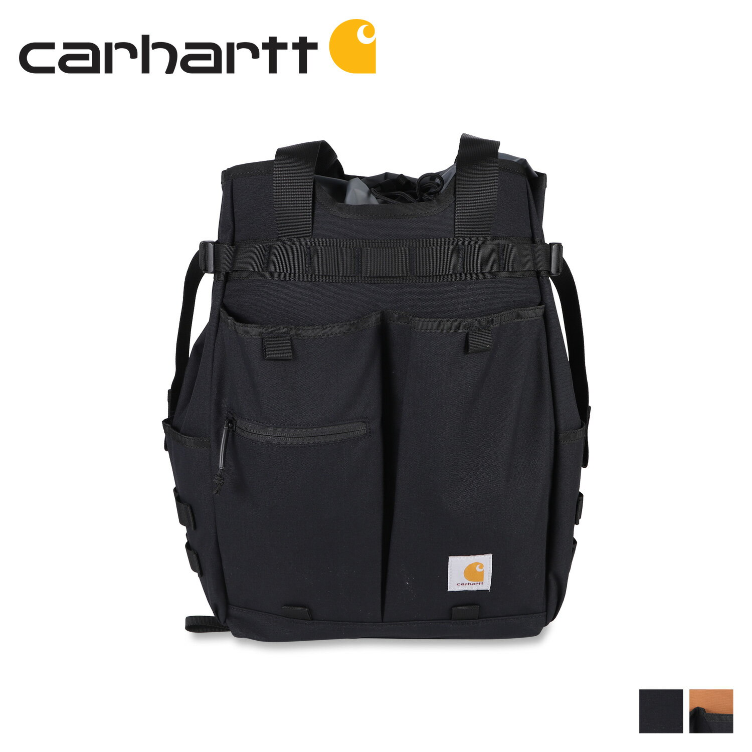 carhartt カーハート リュック バッグ バックパック トートバッグ メンズ レディース 28L NYLON CINCH TOP CONVERTIBLE TOTE ブラック ブラウン 黒 B000041900199