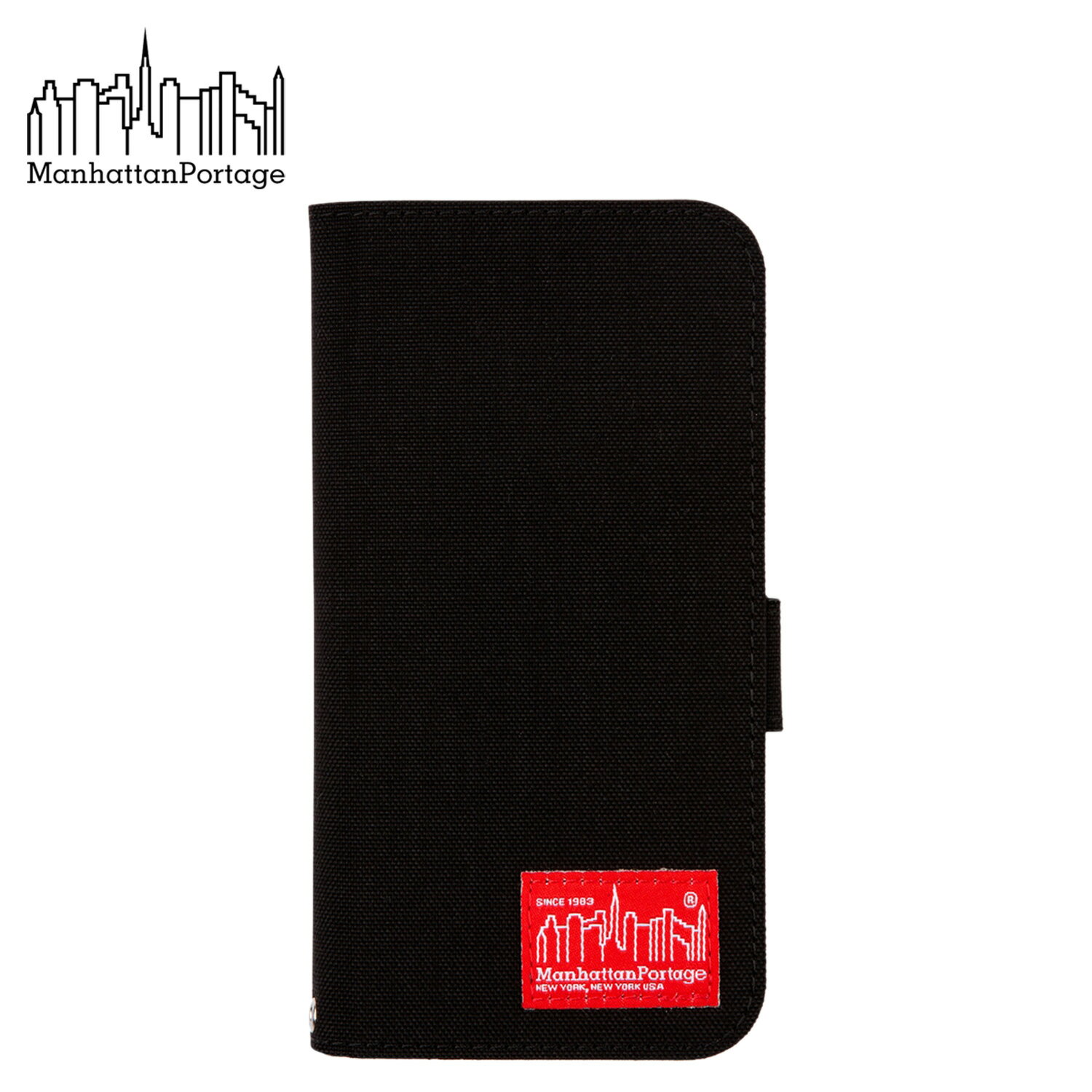 Manhattan Portage マンハッタンポーテージ iPhone 13 Pro スマホケース 携帯 アイフォン メンズ レディース 手帳型 ブックタイプ CORDURA NYLON BOOK TYPE CASE ブラック 黒 iP13PRO-CD-BOOK …