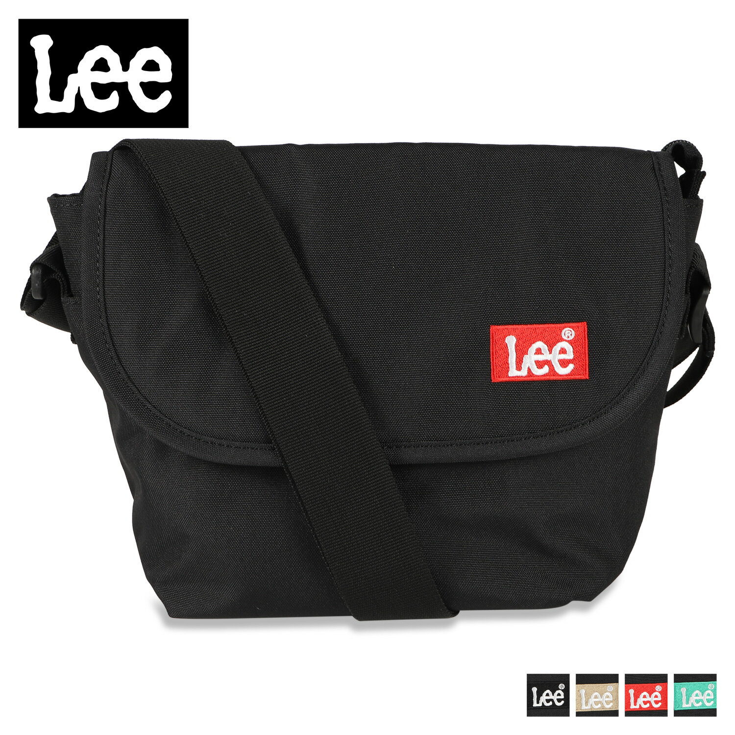 リー Lee バッグ ショルダーバッグ ミニ メッセンジャー メンズ レディース 斜めがけ 軽量 かぶせ PRAY2 ブラック ベージュ レッド グリーン 黒 320-3725