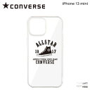 CONVERSE コンバース iPhone13 mini スマホケース メンズ レディース 携帯 アイフォン 透明 COLLEGE LOGO HYBRID CL...