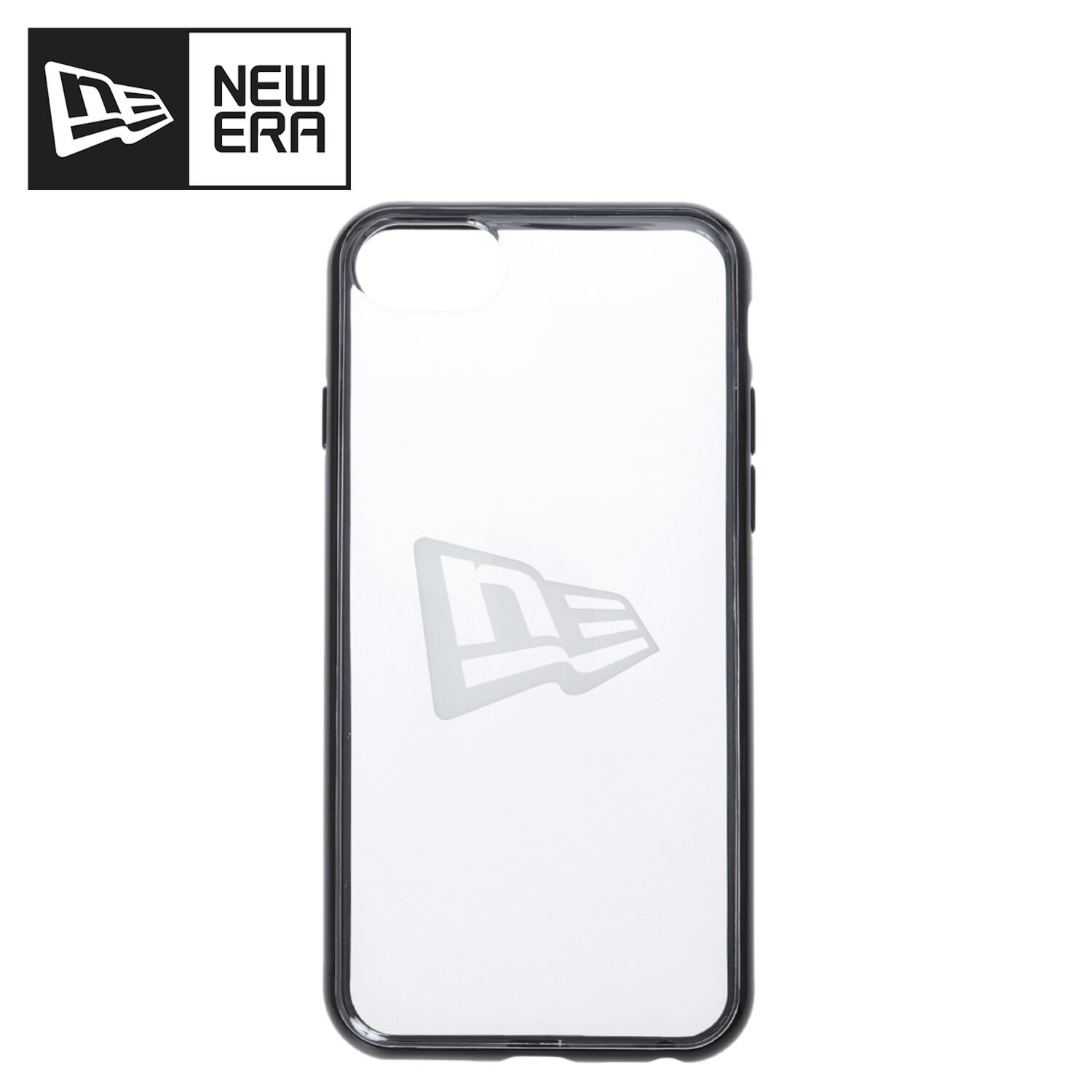  NEW ERA ニューエラ iPhone SE 8 7 スマホケース 携帯 アイフォン カバー メンズ レディース FLAG LOGO HYBRID CLEAR BACK CASE クリア iPSE-NE08 