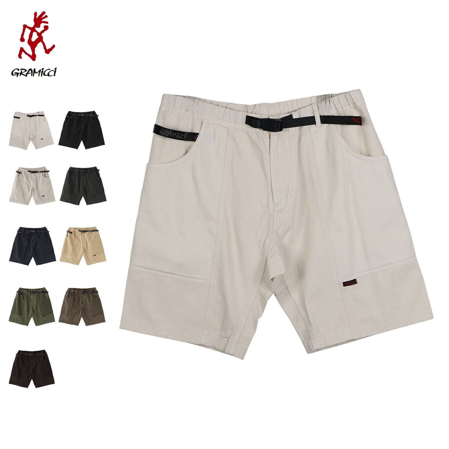 グラミチ Gramicci パンツ ショートパンツ ハーフパンツ ガジェット メンズ GADGET SHORT グレージュ ブラック オフ ホワイト グレー ネイビー ベージュ オリーブ ブラウン 黒 G104-OGT