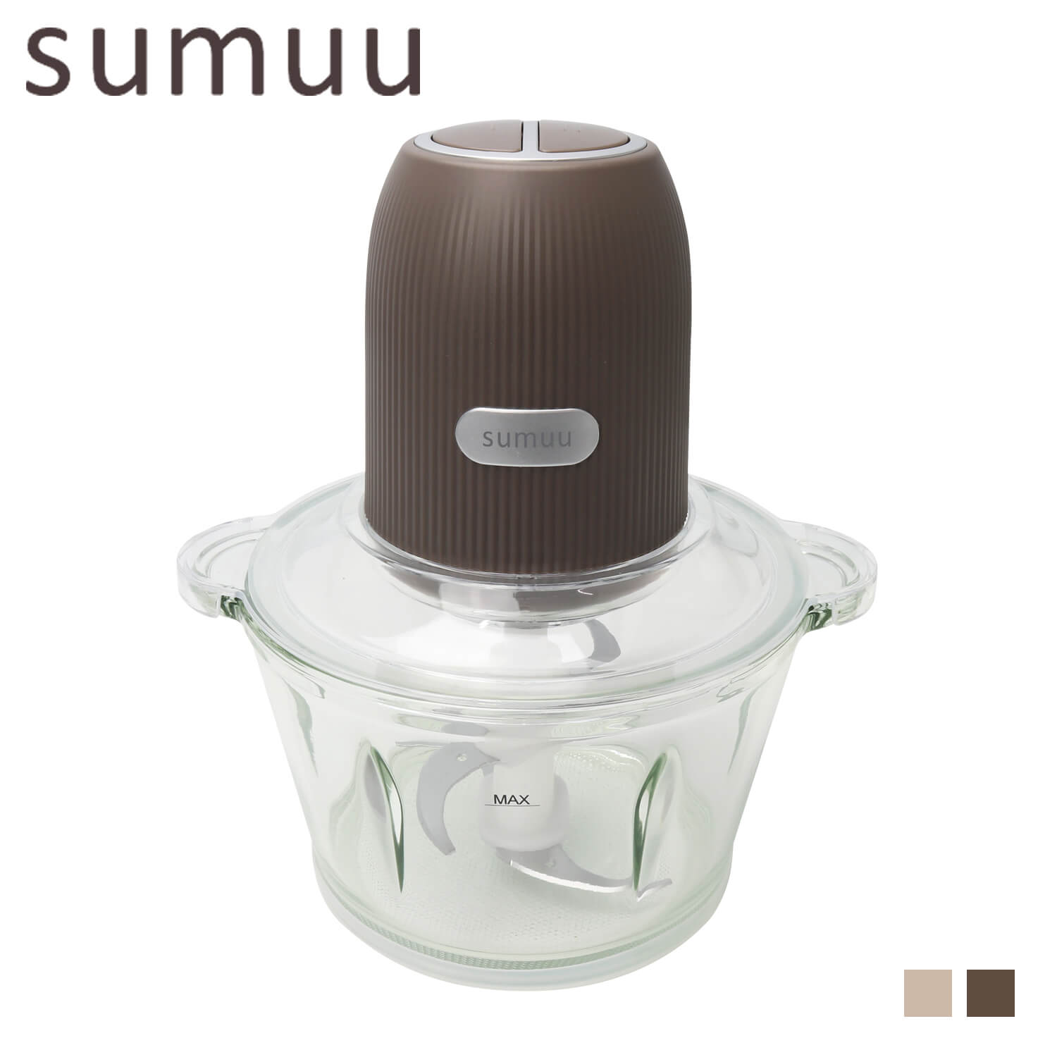 スムウ sumuu フードプロセッサー ザ ムルル ブレンダー ミキサー 食洗機対応 2WAYカッター スムー FOOD PROCESSOR The mururu MEK-91