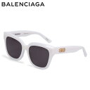 BALENCIAGA バレンシアガ サングラス メンズ レディース アジアンフィット UVカット SUNGLASSES ホワイト 白 BB0237SA-004 母の日