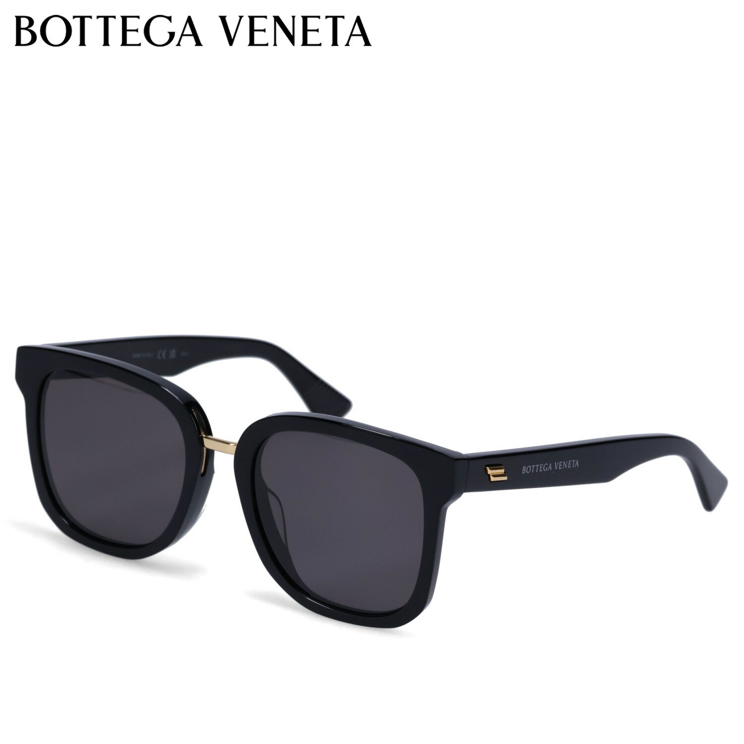 ボッテガ・ヴェネタ サングラス レディース 【最大1000円OFFクーポン配布中】 BOTTEGA VENETA ボッテガヴェネタ サングラス アイウェア メンズ レディース アジアンフィット UVカット スクエア SUNGLASSES ブラック 黒 BV1095SA-001 母の日