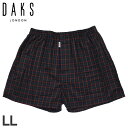 ダックス DAKS トランクス 下着 インナー アンダーウェア パンツ メンズ 前開き LL メンズ下着 男性 TRUNKS グリーン 0120-02
