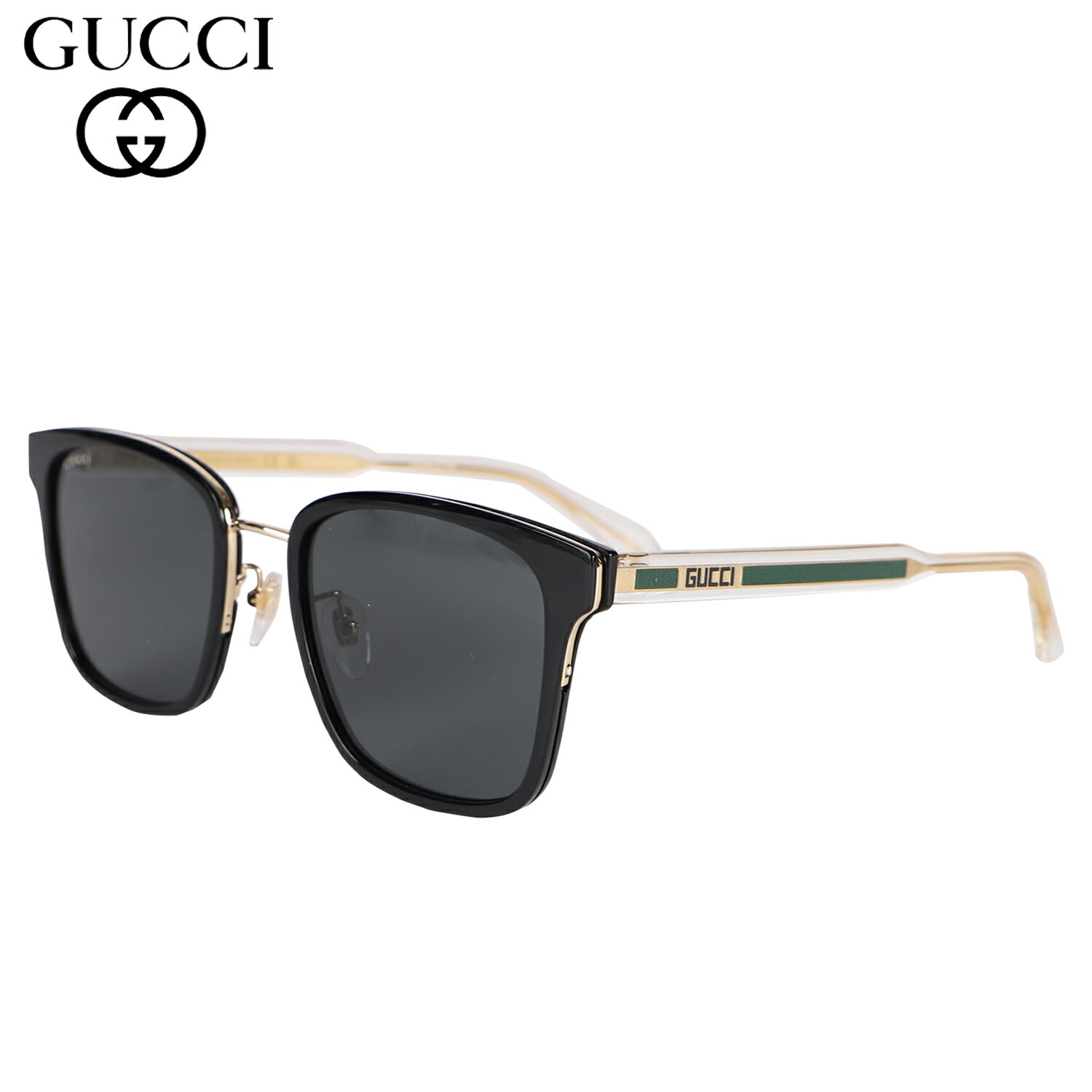 グッチ サングラス（レディース） GUCCI グッチ サングラス メンズ レディース アジアンフィット UVカット 紫外線対策 SUNGLASSES ブラック 黒 GG0563SKN-003 母の日