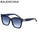 【最大1000円OFFクーポン配布中】 BALENCIAGA バレンシアガ サングラス メンズ レディース アジアンフィット UVカット SUNGLASSES ブルー BB0102-5 母の日