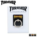 THRASHER スラッシャー スマホリング バンカーリング ホルダー スタンド スマートフォン 携帯 メンズ レディース HOME TOWN Logo Sma...