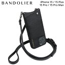 【最大1000円OFFクーポン配布中】 バンドリヤー BANDOLIER iPhone15 15Pro iPhone 15 Pro Max iPhone 15 Plus スマホケース スマホシ エマ シルバー メンズ レディース EMMA SILVER ブラック 黒 10EMM